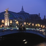 Alexander III bridge at night Paris