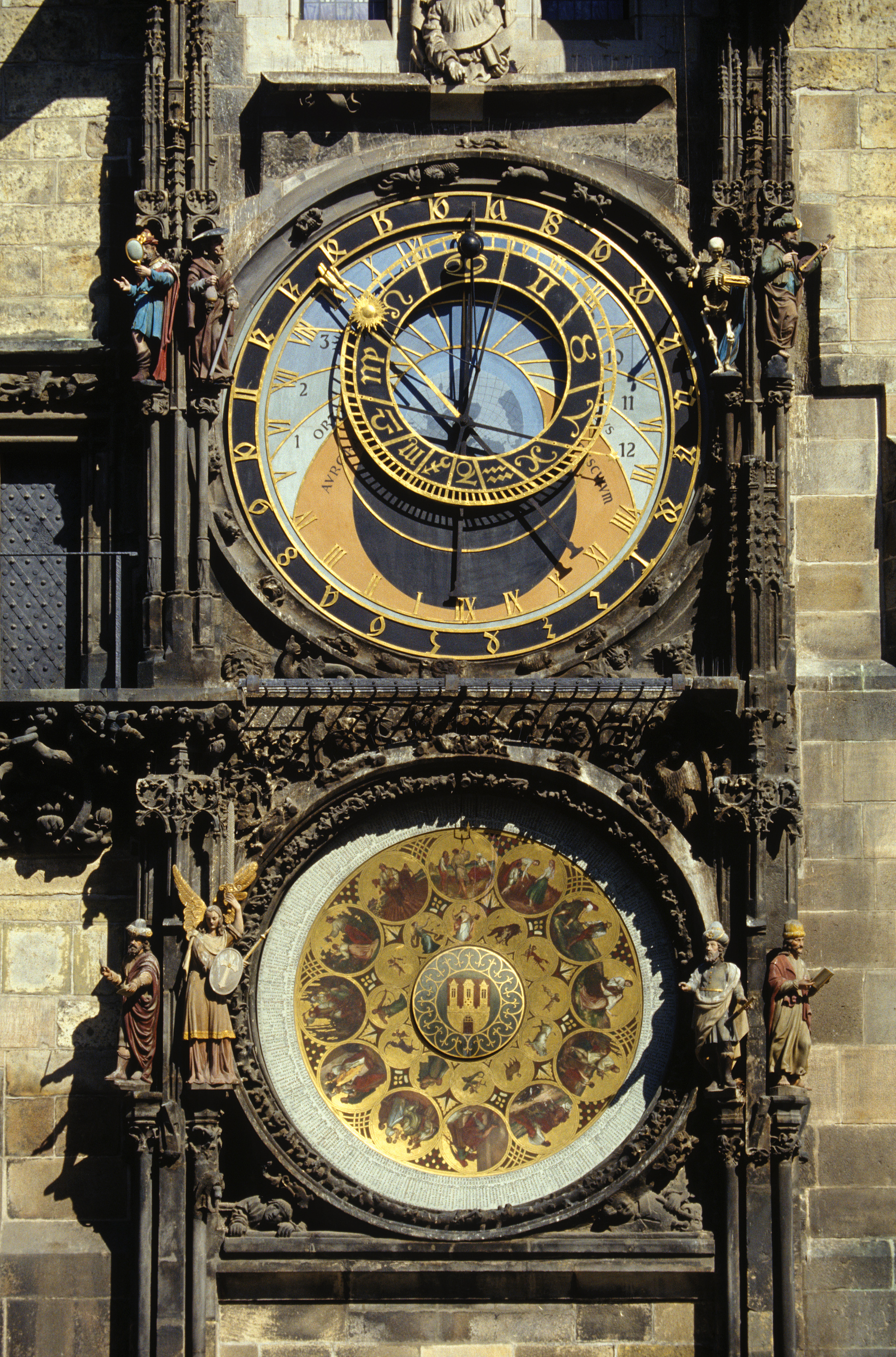 Prague city clock