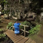 Portrait of Julie guardian of Queen Hortence cave isle of Pines, New Caledonia